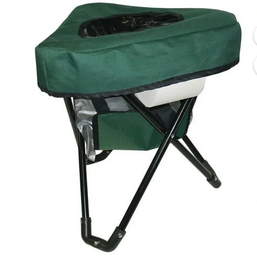 RELIANCE I Camping Chair Stool / Portable Toilet Green NEW